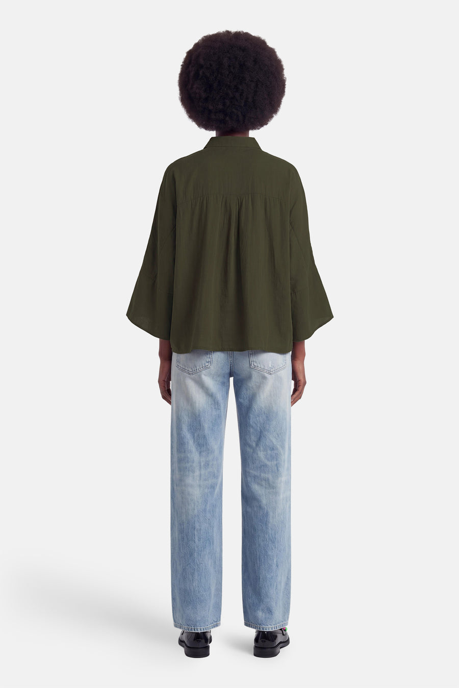 Blouse à manches courtes - vert