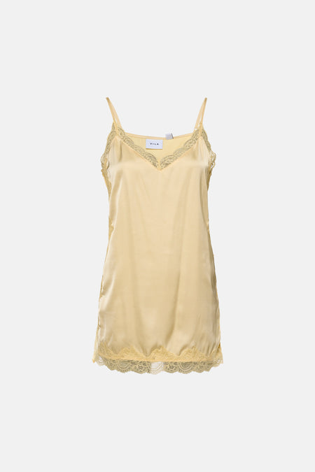 Top (spaghettibandjes) geel - VILA®