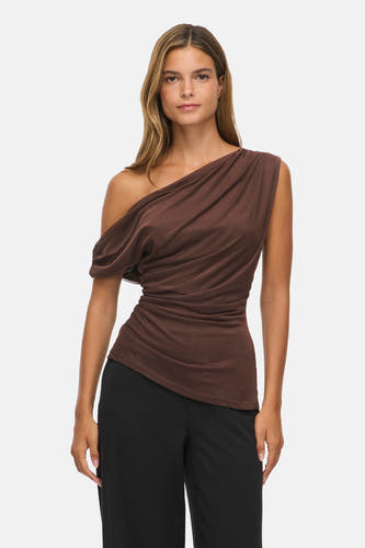 Top uni manche courte brun - VILA®