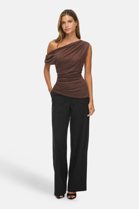 Top uni manche courte brun - VILA®