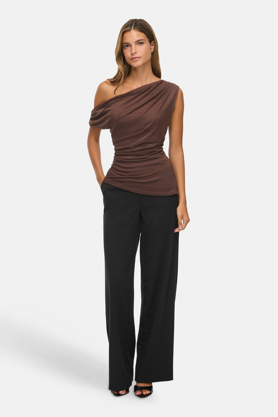 Top uni manche courte brun - VILA®
