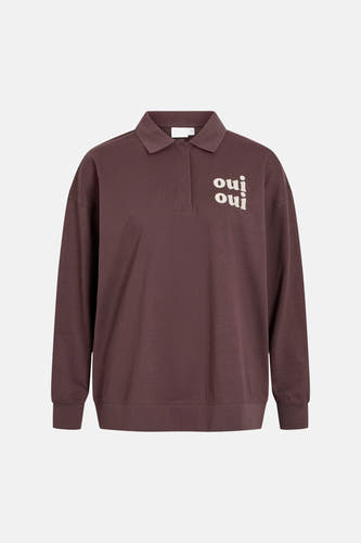 Sweater O hals - bruin