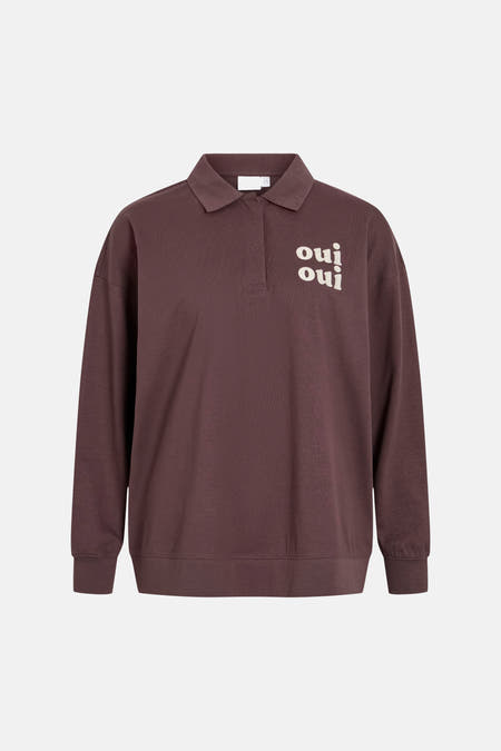 Sweater O hals - bruin