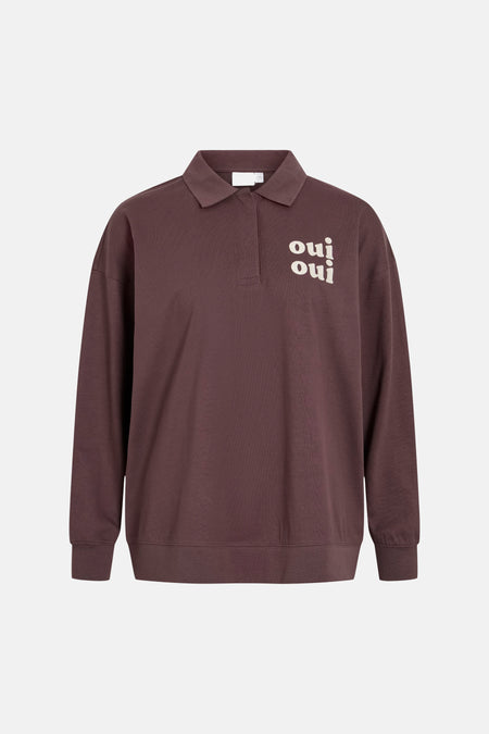 Sweater O hals - bruin