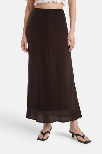 Lange rok - bruin