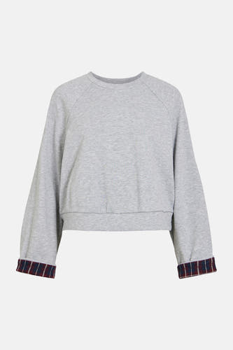 Sweater met ronde hals grijs - VILA®