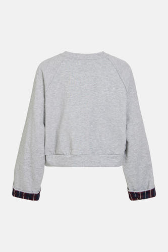 Sweater met ronde hals grijs - VILA®