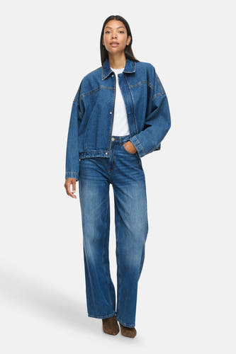 Bomberjassen mid blue denim - VILA®
