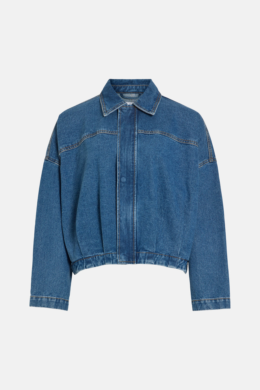 Bomberjassen mid blue denim - VILA®