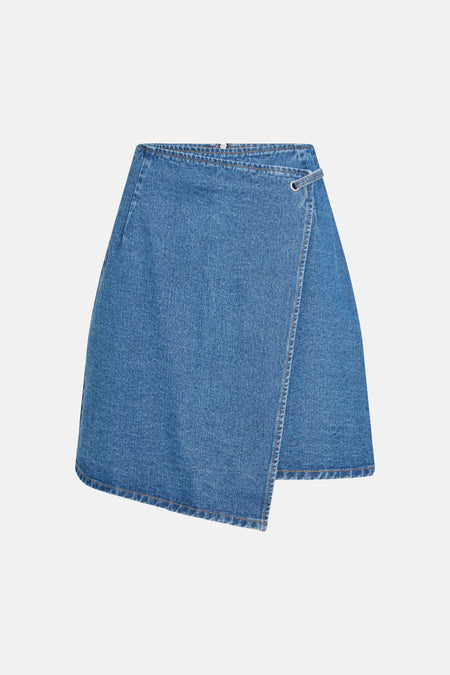 Rok - mid blue denim