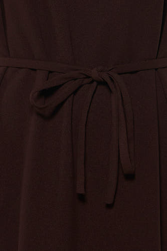Robe à manches courtes - brun