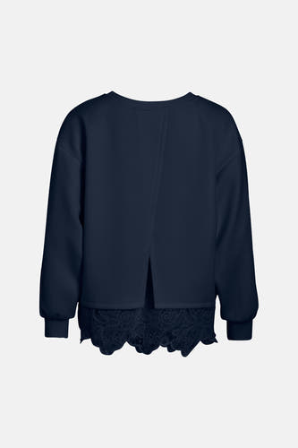 Sweater met ronde hals blauw - VILA®