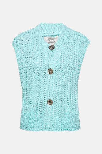 Cardigan - blauw
