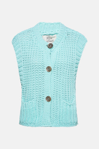 Cardigan - blauw - Terra di Siena