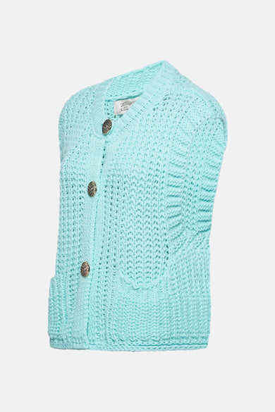Cardigan Bleu - Terra di Siena