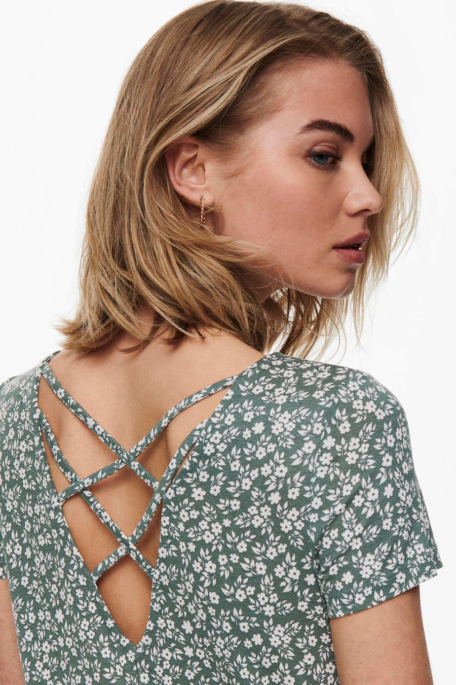 Kleedje met korte mouwen - groen - ONLY®