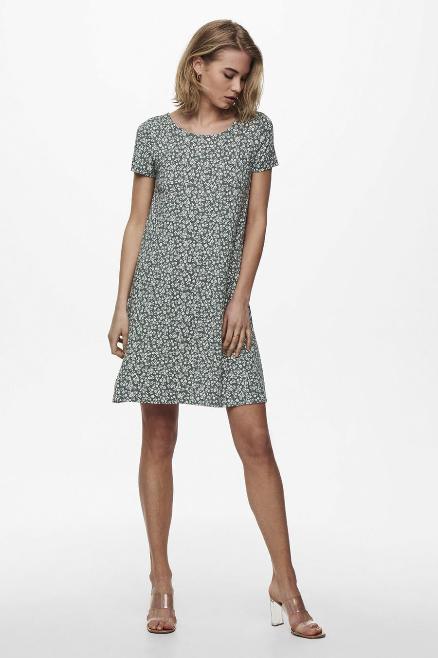 Kleedje met korte mouwen - groen - ONLY®