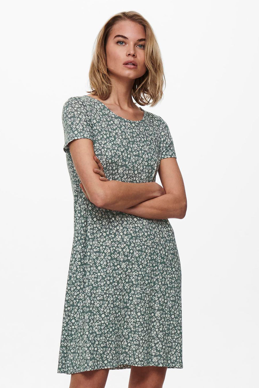 Kleedje met korte mouwen - groen - ONLY®