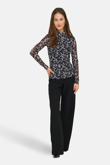 Pull met rolkraag - multicolor