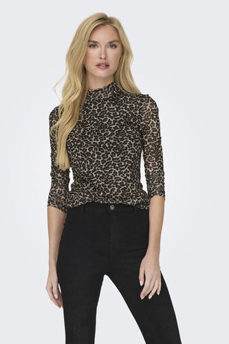 Pull col roulé brun - ONLY® - ONLY®