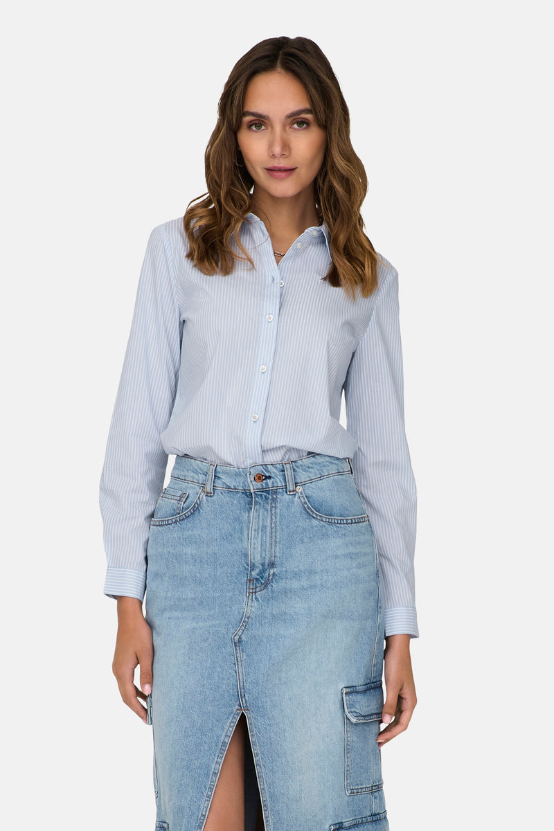 Hemd met lange mouwen - blauw