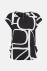 Blouse met korte mouwen - zwart