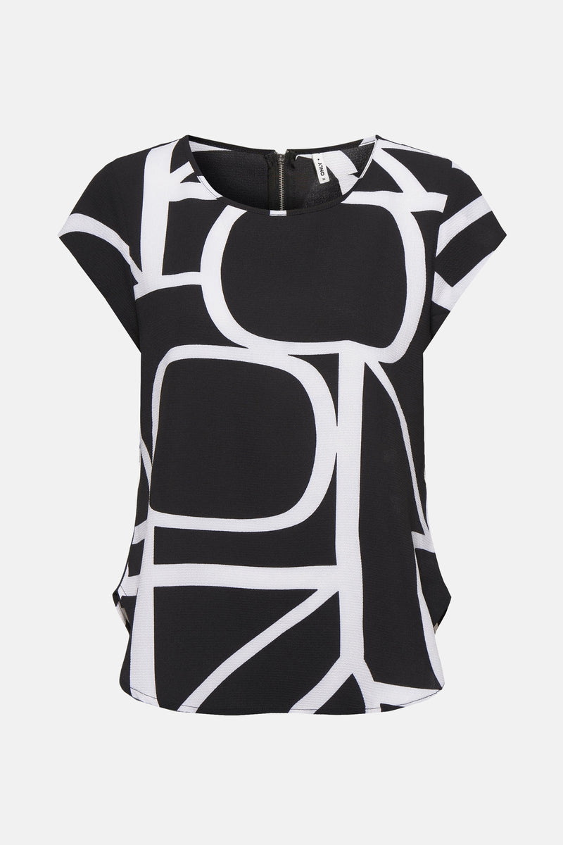 Blouse (korte mouwen) Zwart - ONLY®