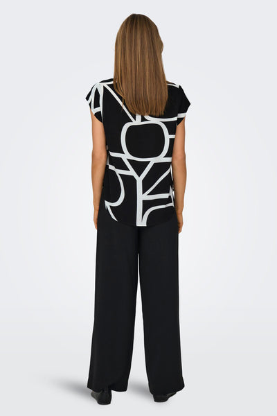 Blouse (korte mouwen) Zwart - ONLY®