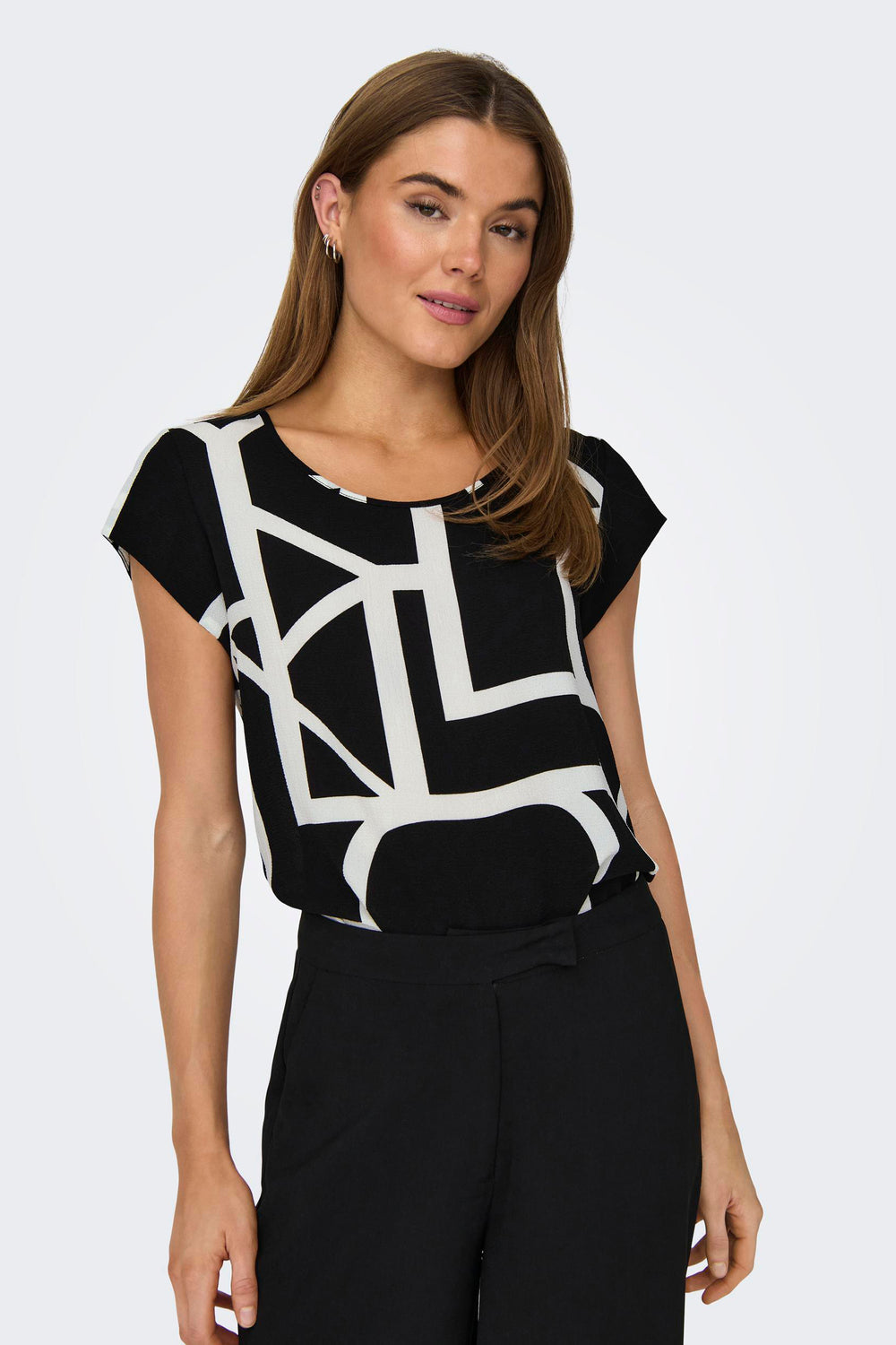 Blouse (korte mouwen) Zwart - ONLY®