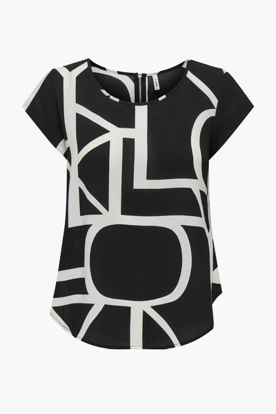 Blouse (korte mouwen) Zwart - ONLY®