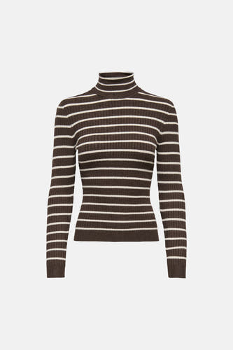 Pull col roulé brun - ONLY®