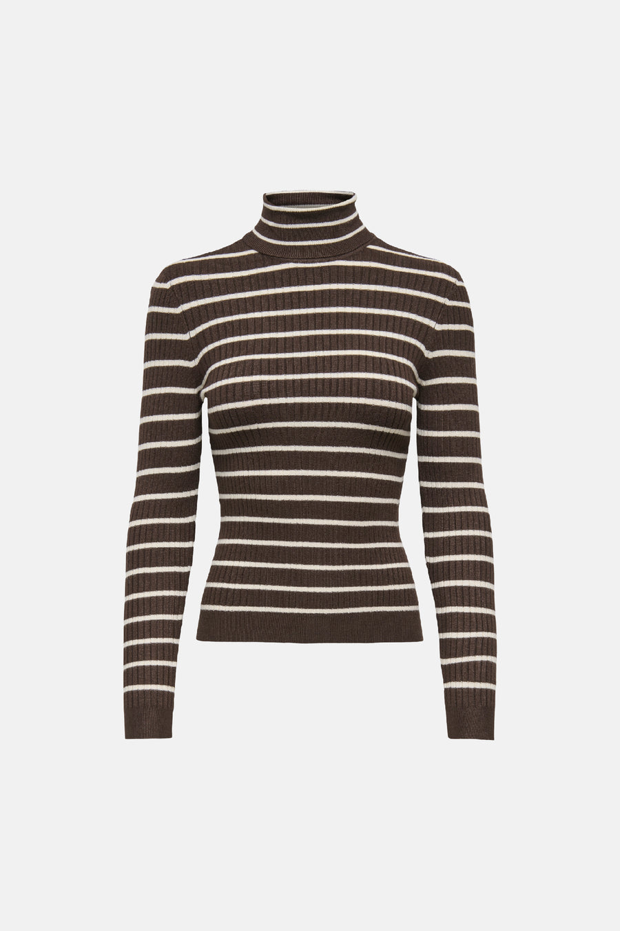 Pull col roulé brun - ONLY®