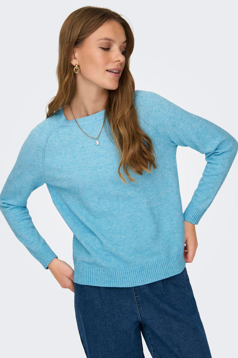 Trui met ronde hals Blauw - ONLY®