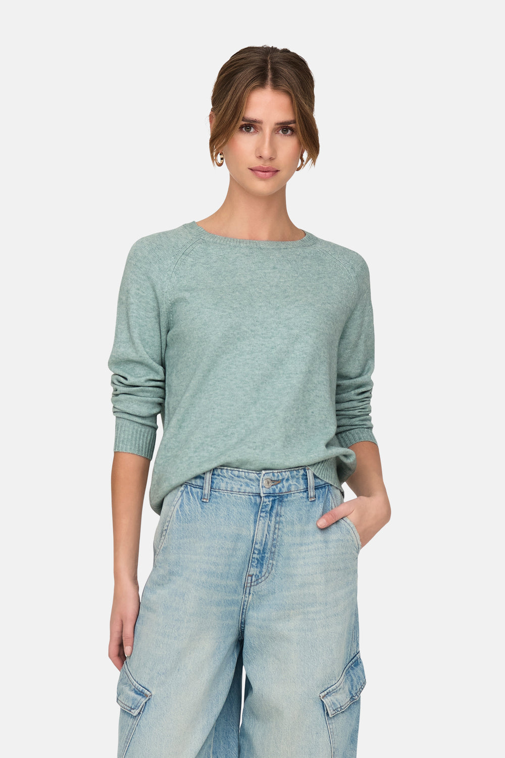 Pull col O Vert - ONLY®
