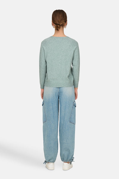 Pull col O Vert - ONLY®