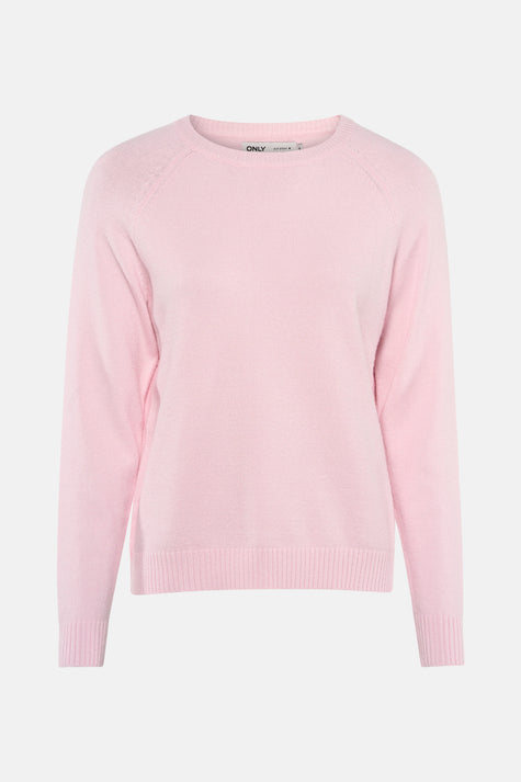 Pull met ronde hals - roze