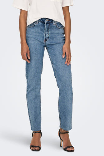 Straight jeans - mid blue denim