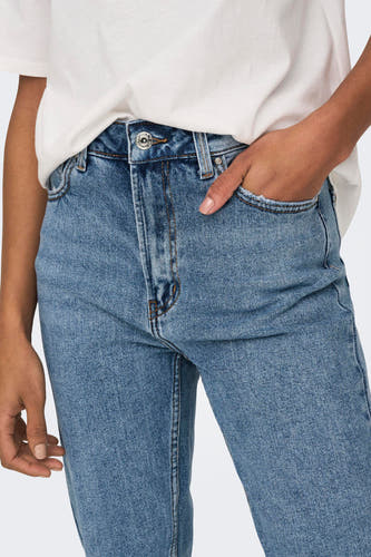 Straight jeans - mid blue denim