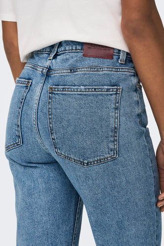 Straight jeans - mid blue denim