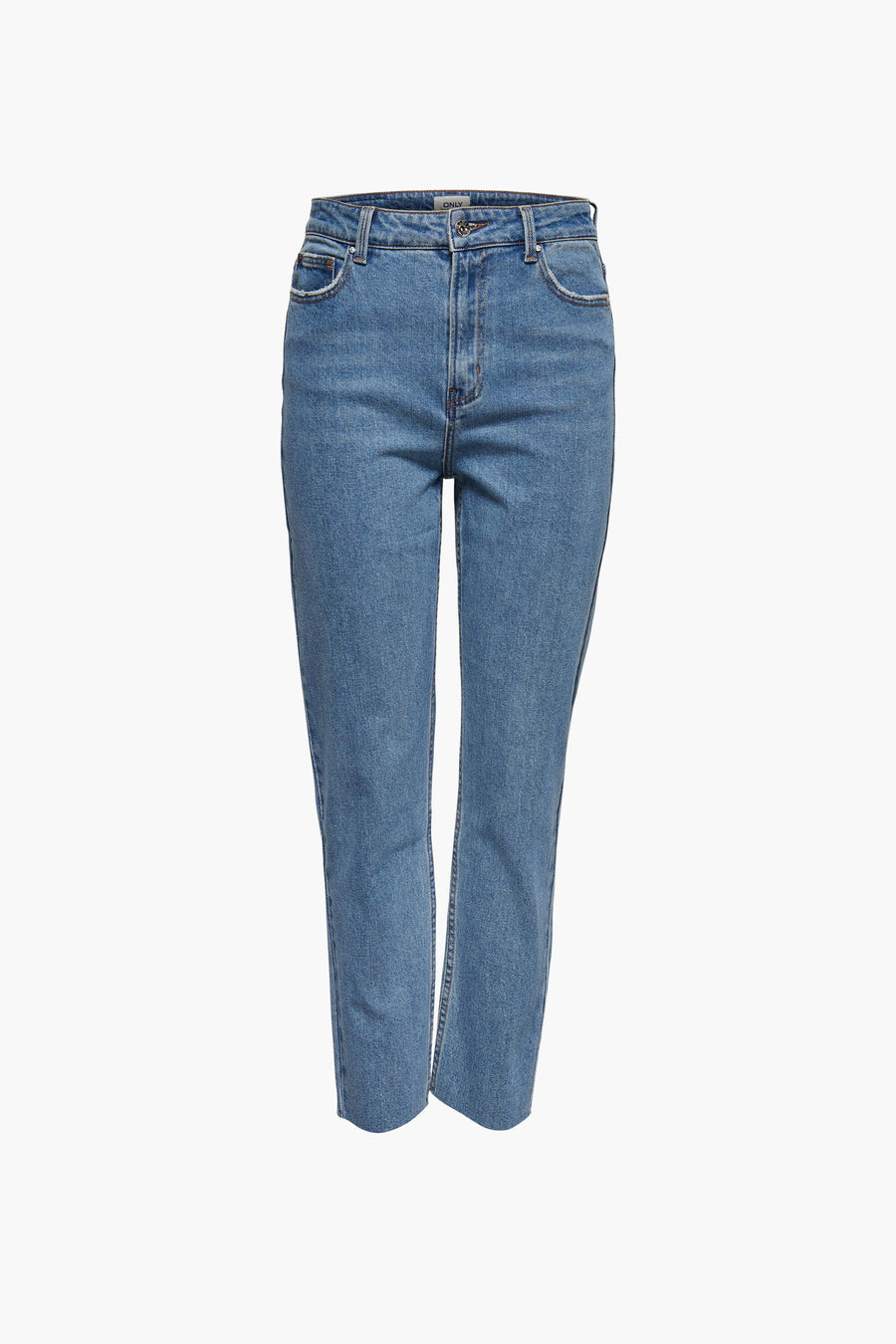 Straight jeans - mid blue denim