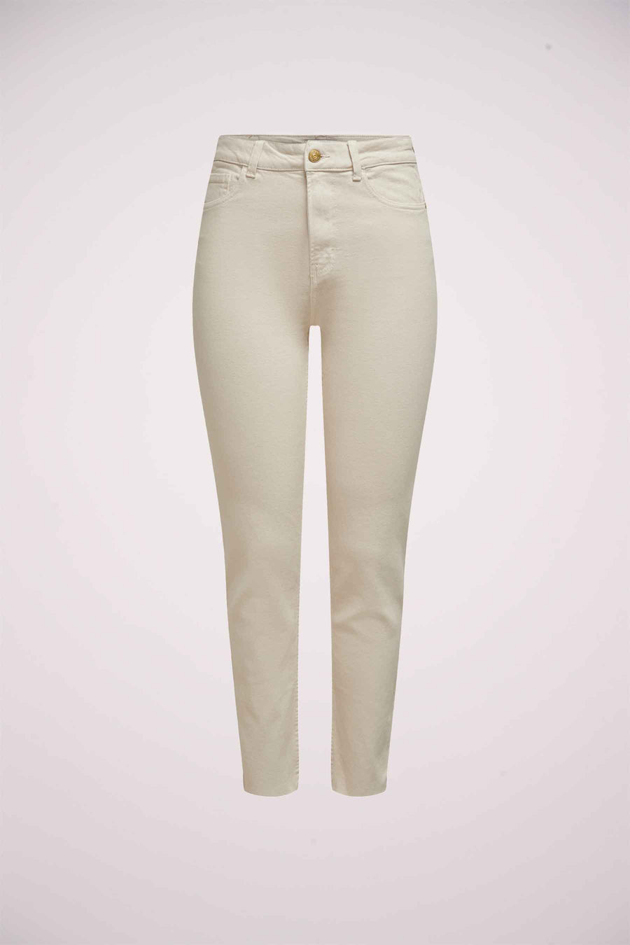 Pantalon color&eacute; - beige - ONLY®