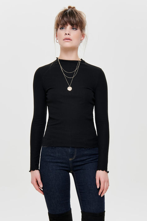 ONLEMMA L/S HIGH NECK TOP NOOS JRS
