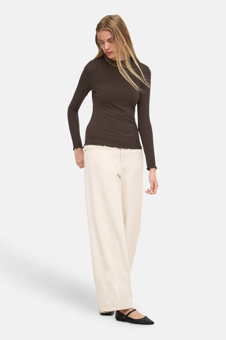 Pull O-hals - bruin