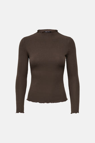 Pull col O brun - ONLY®