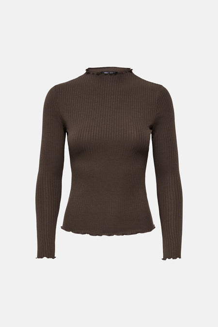 Pull O-hals - bruin