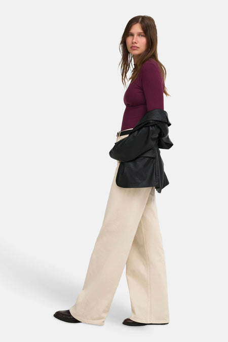 Pull O-hals - Bordeaux