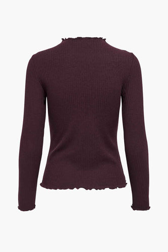 Pull met ronde hals - Bordeaux - ONLY®