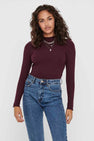 Pull met ronde hals - Bordeaux