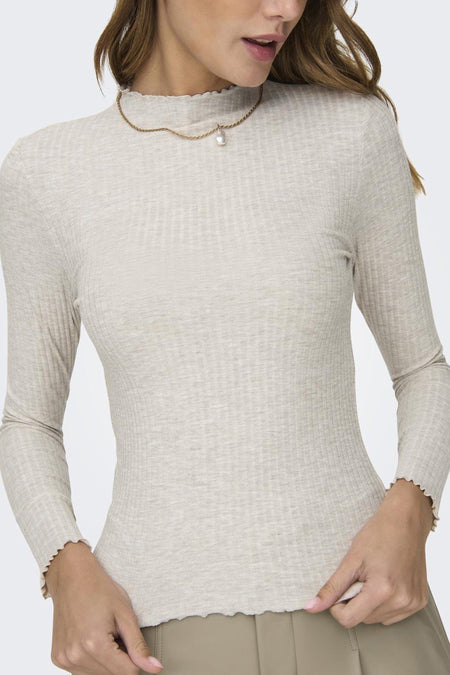 ONLEMMA L/S HIGH NECK TOP NOOS JRS