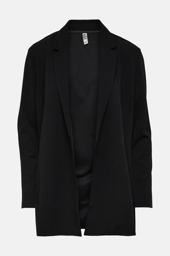 Zwarte blazer van JDY, met lange mouwen en een open voorkant.